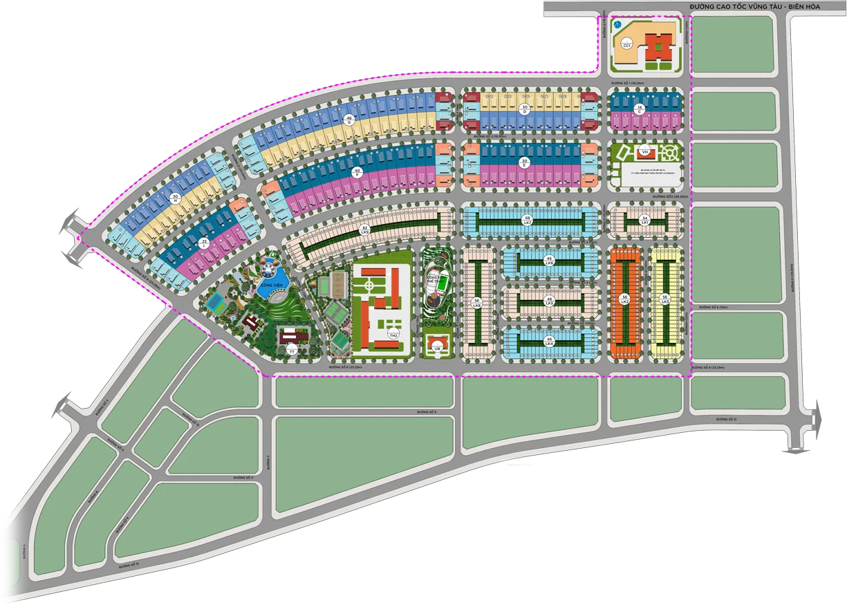 Mặt bằng dự án The Light City