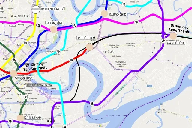 Kết nối giao thông đến Sân bay Long Thành qua mạng metro, các phương án kết nối từ Tân Sơn Nhất